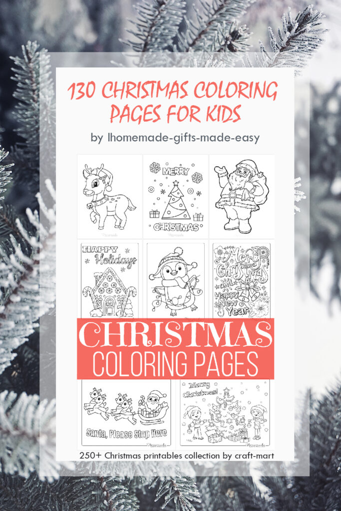 130 Christmas Coloring Pages for Kids