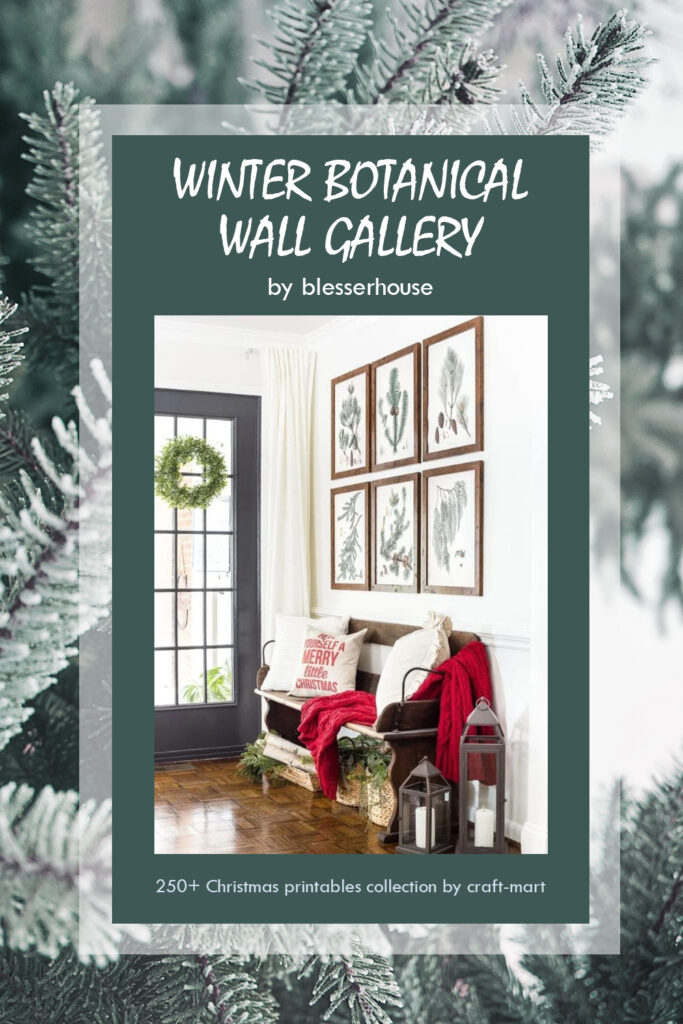 winter gallery wall