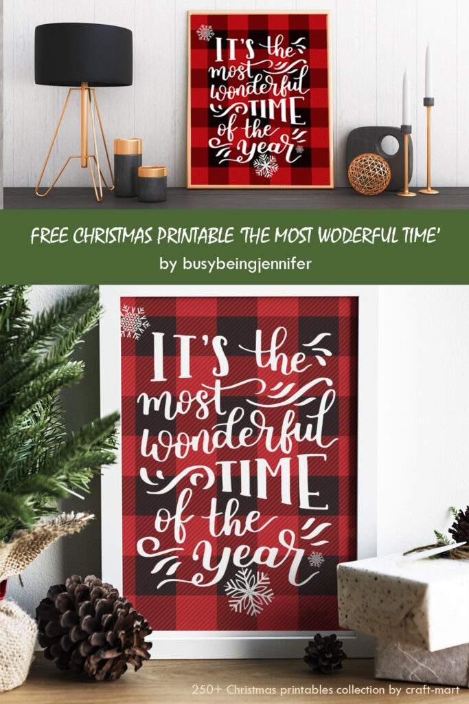 buffalo plaid free printable