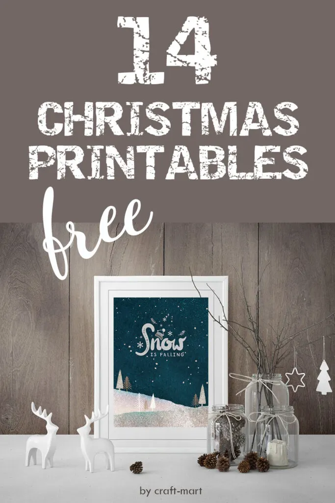 14 FREE Christmas printables by craft-mart