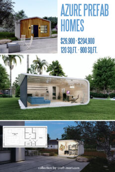 10 Affordable Prefab Homes You Can Order Online Craft Mart   1 AZURE Affordable Prefab Homes 231x347 