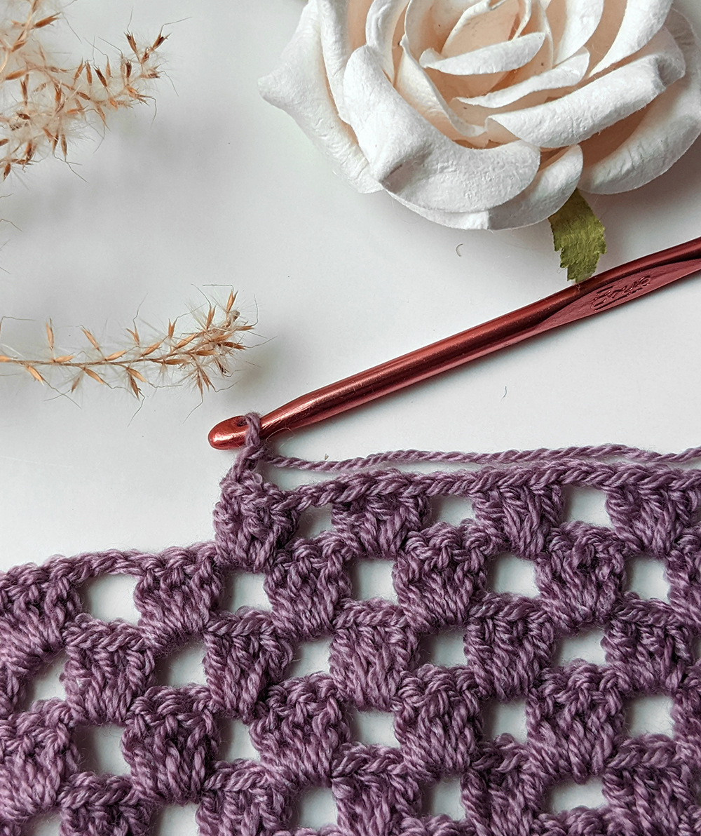 crochet a triangle shawl
