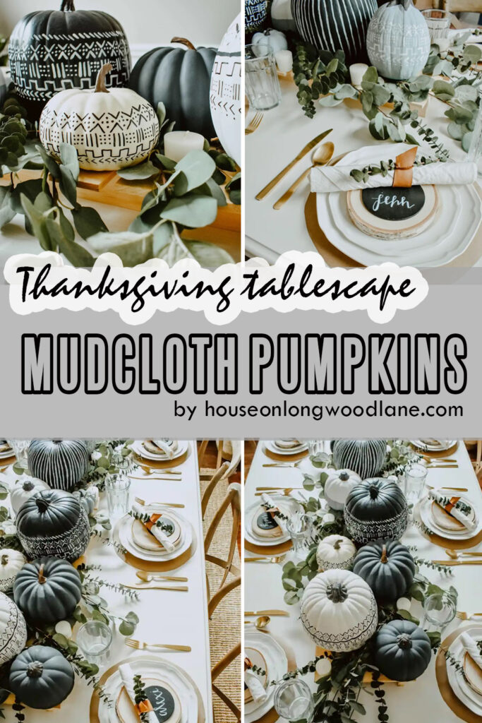 DIY Mudcloth Pumpkins