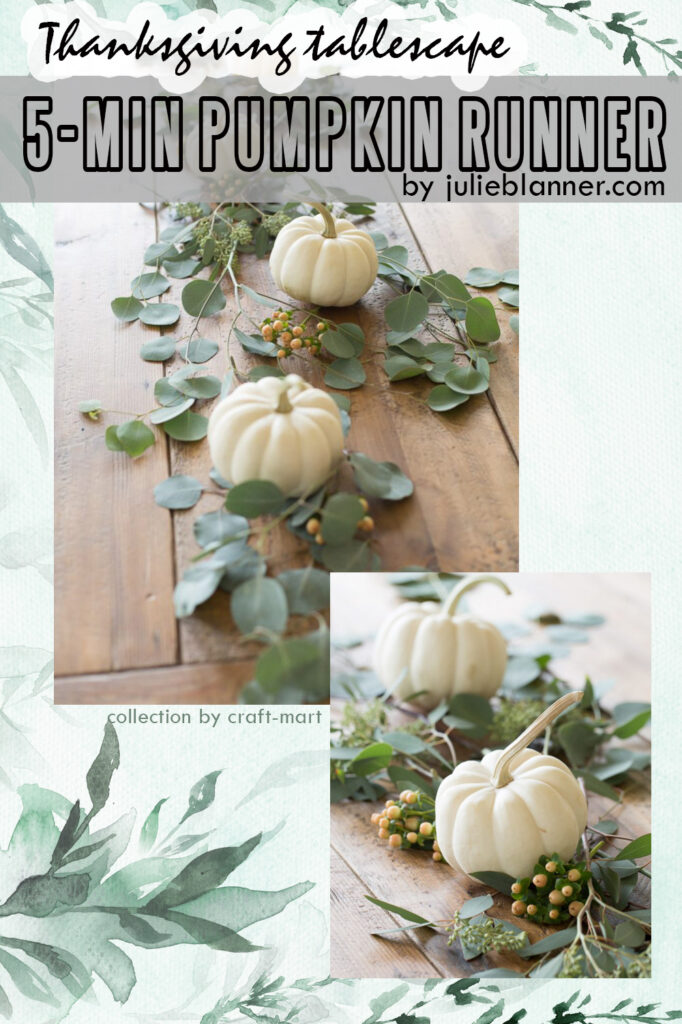 5-minute pumpkin table runner