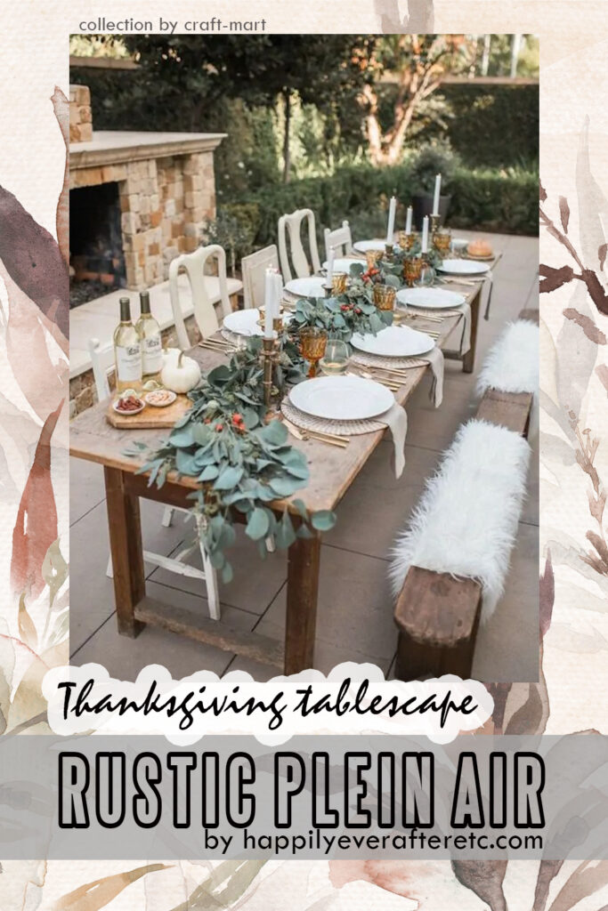 move your holiday table outdoors