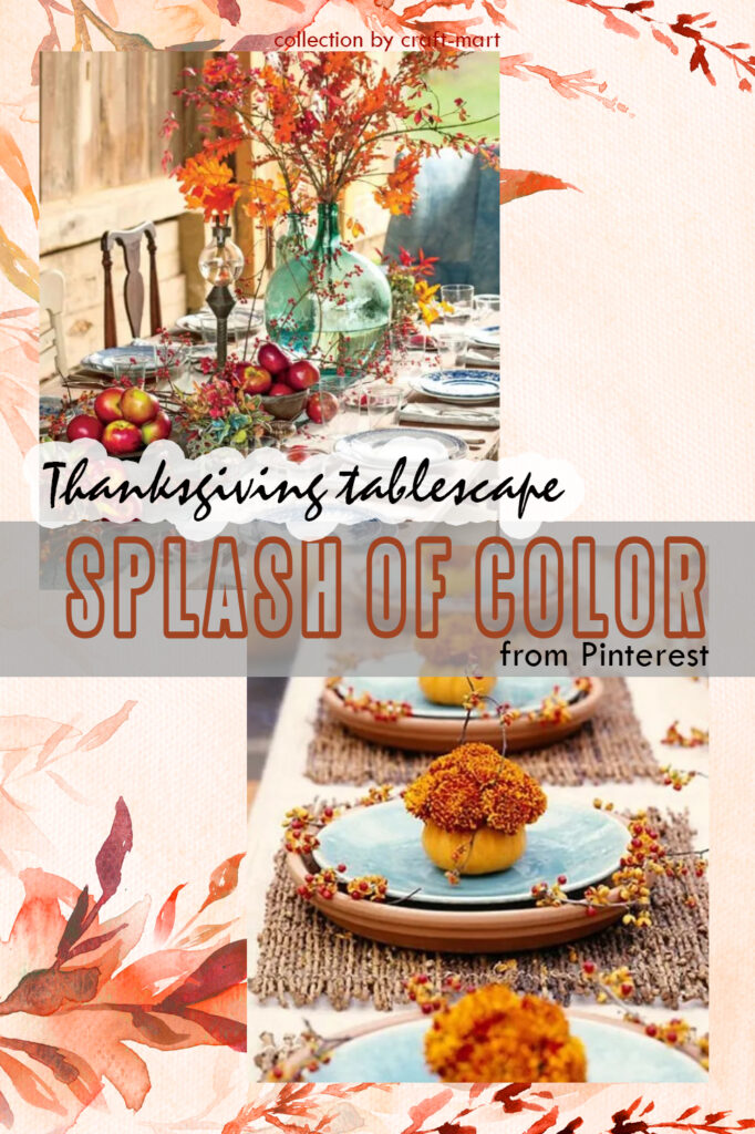 splash of color holiday tablescapes