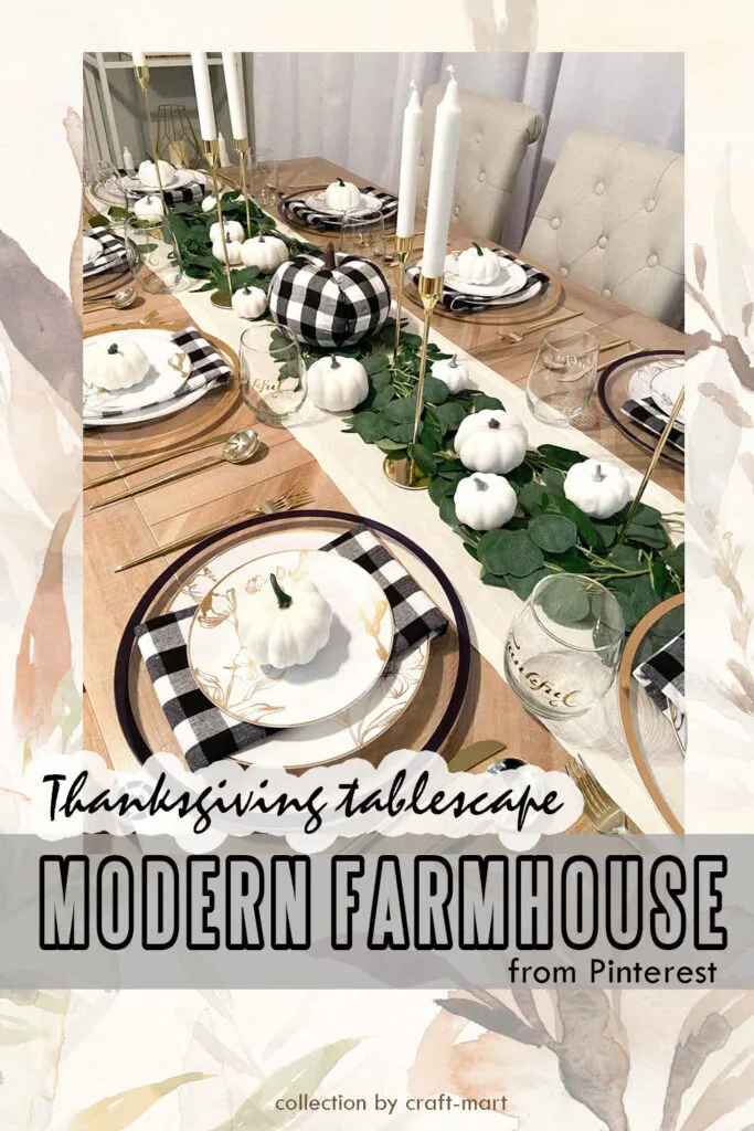 Modern Farmhouse Plaid Tablescape