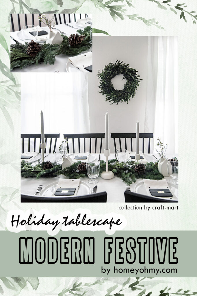 Modern Festive Winter Table