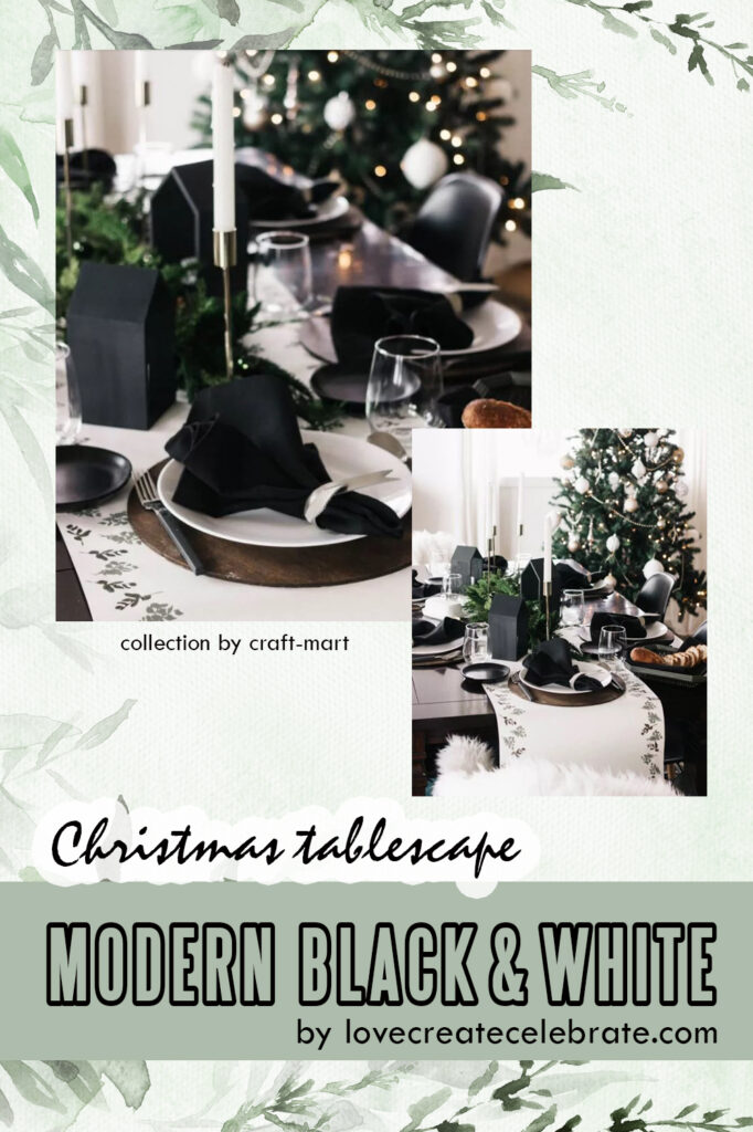 Modern Christmas Tablescape