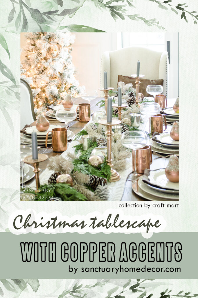 A Neutral Christmas Tablescape With Copper Accents
