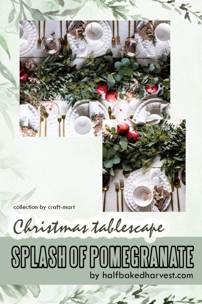 Splash of Natural Color Christmas Table