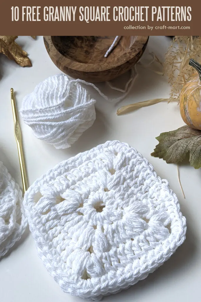 10 free granny square crochet patterns - Craft-Mart