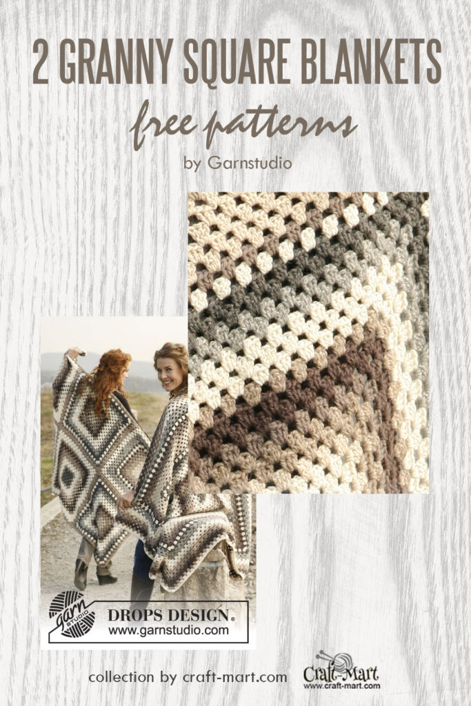 Free Granny Square Crochet Patterns - 2 Blankets