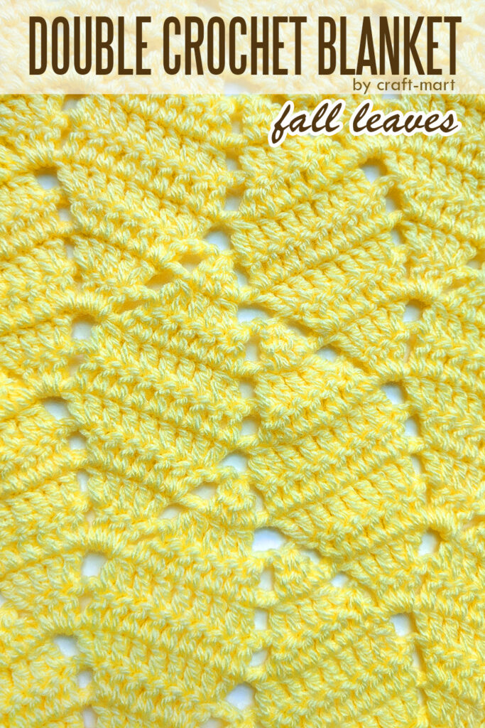 'fall leaves' crochet blanket