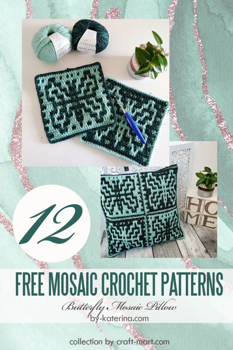 12 Free Mosaic Crochet Patterns for Beginners CraftMart