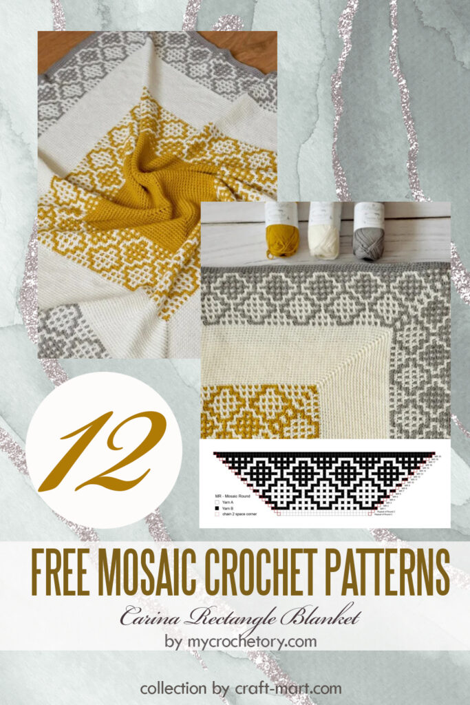 12 Free Mosaic Crochet Patterns for Beginners - Craft-Mart