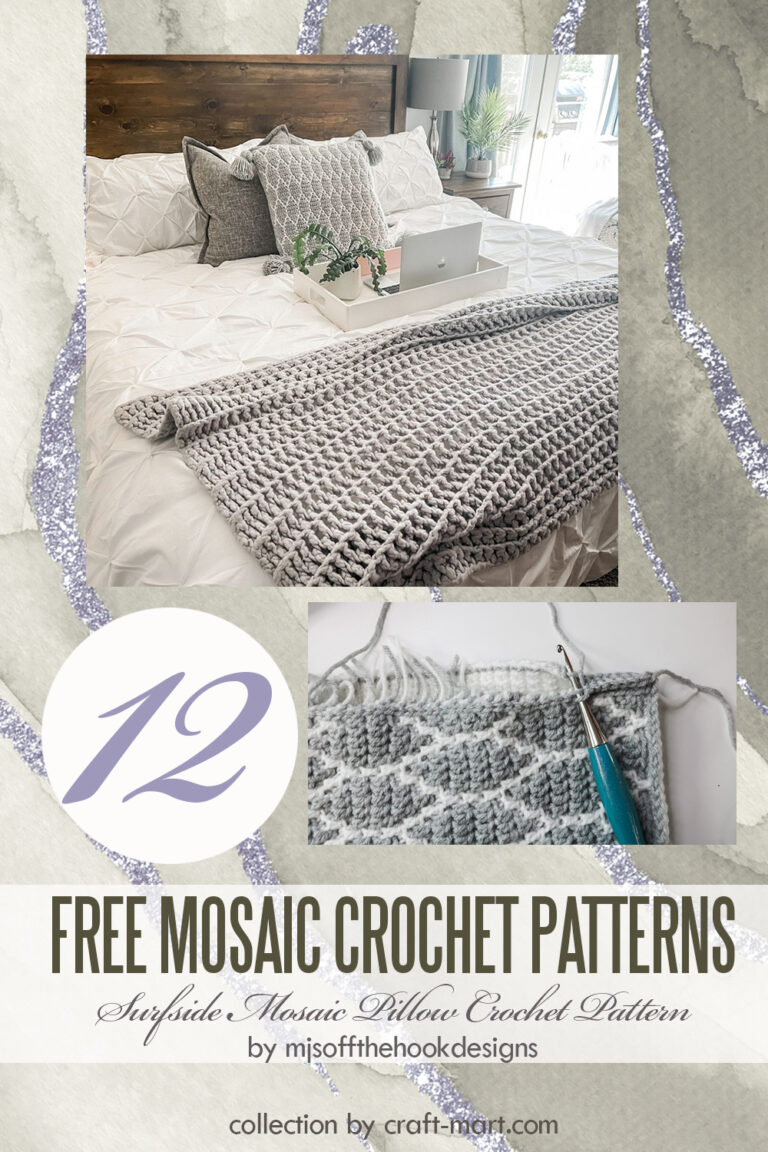 12 Free Mosaic Crochet Patterns for Beginners - Craft-Mart