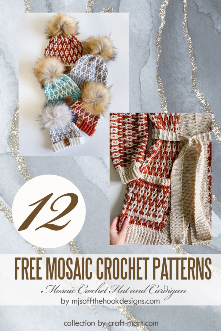12 Free Mosaic Crochet Patterns for Beginners - Craft-Mart