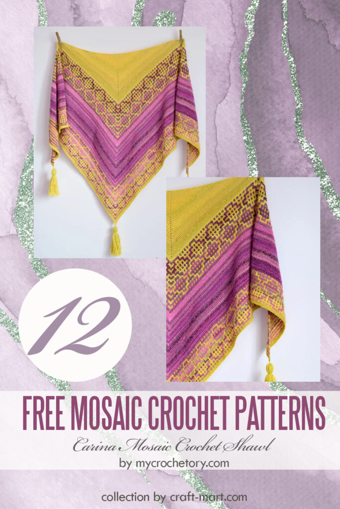 12 Free Mosaic Crochet Patterns for Beginners - Craft-Mart