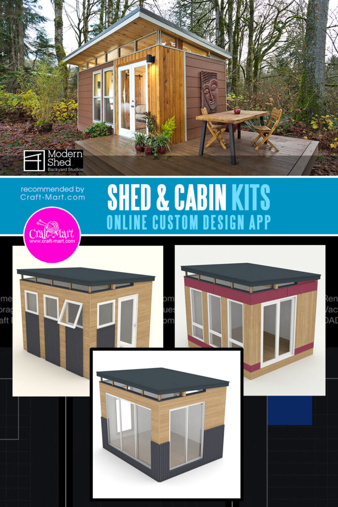 Variations of finished portable cabins (DIY kits)