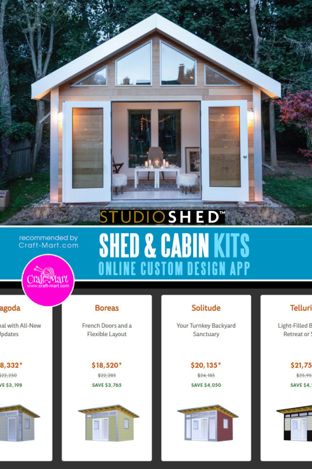 Affordable Prefab Shed Kits DIY Shed Plans For Your Backyard Craft Mart   405 Studio Sheds 3 640x960 