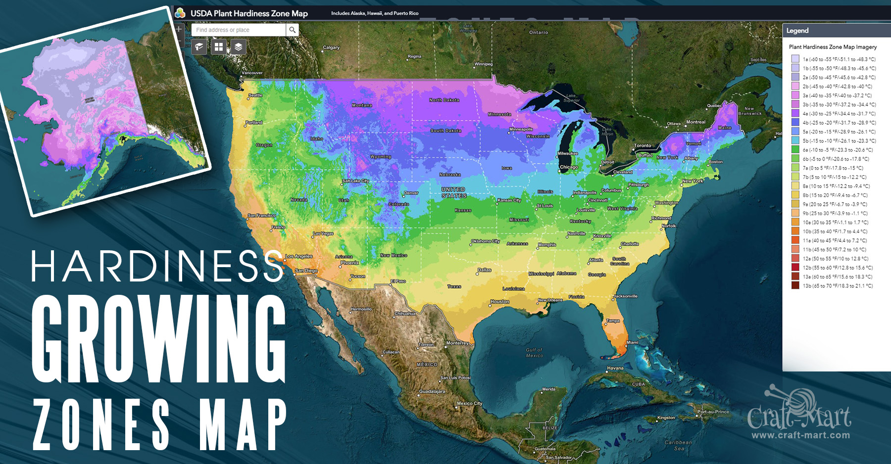 Usda Plant Hardiness Zones Map By Zip Code Craft Mart