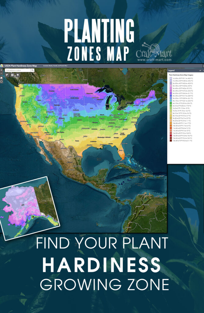 USDA Planting Zones Map