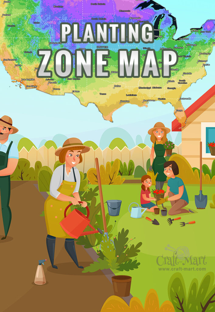 planting zones map USDA