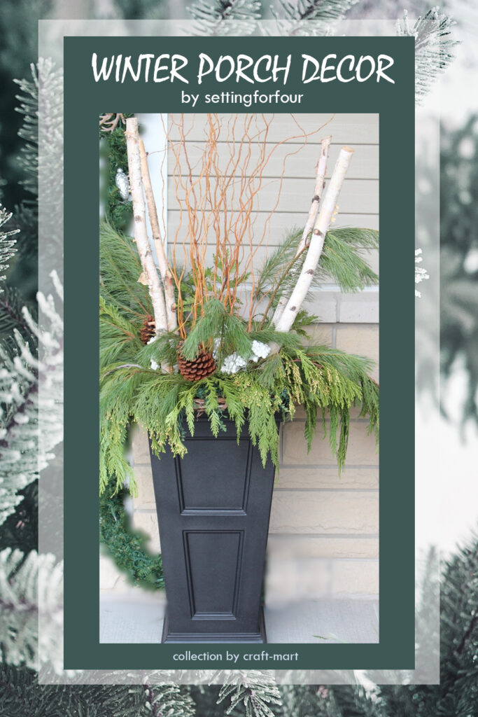 WINTER PORCH DECOR