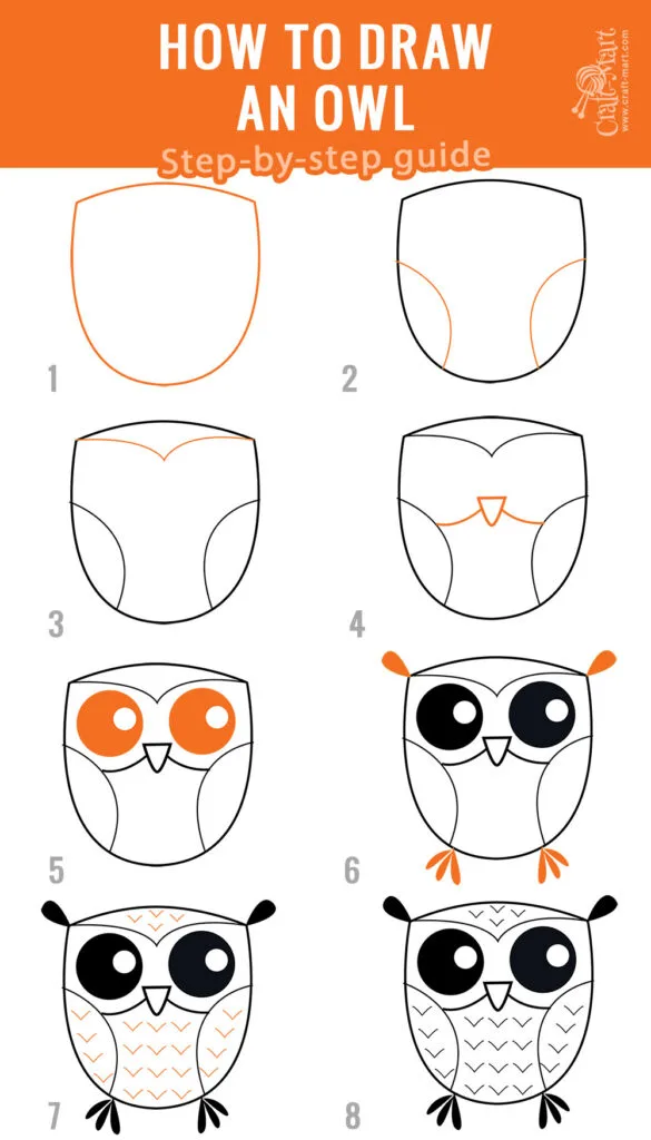 How to Draw a Cute Owl - YouTube