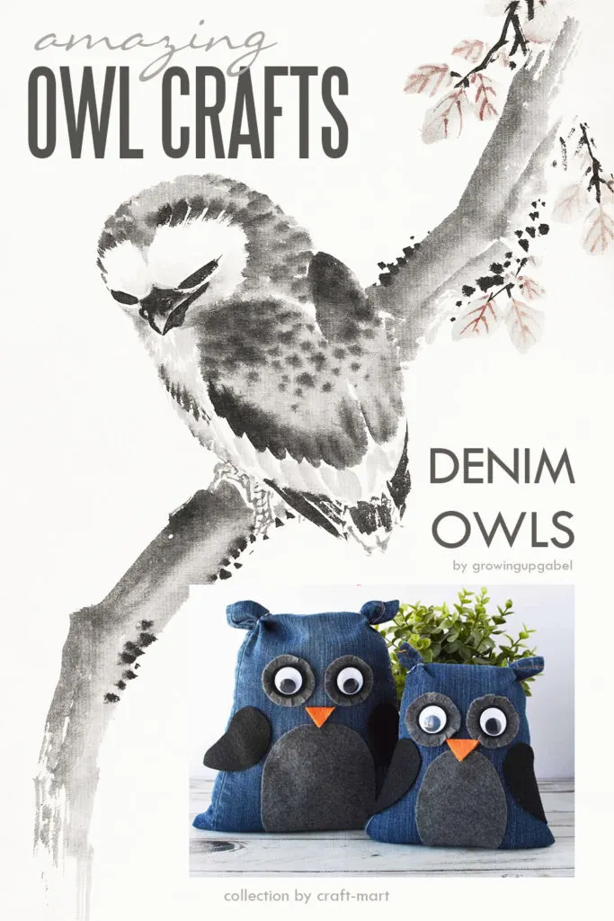 DIY Denim Owls