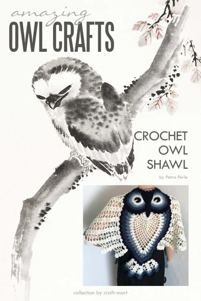 Crochet Owl Shawl Hedwig