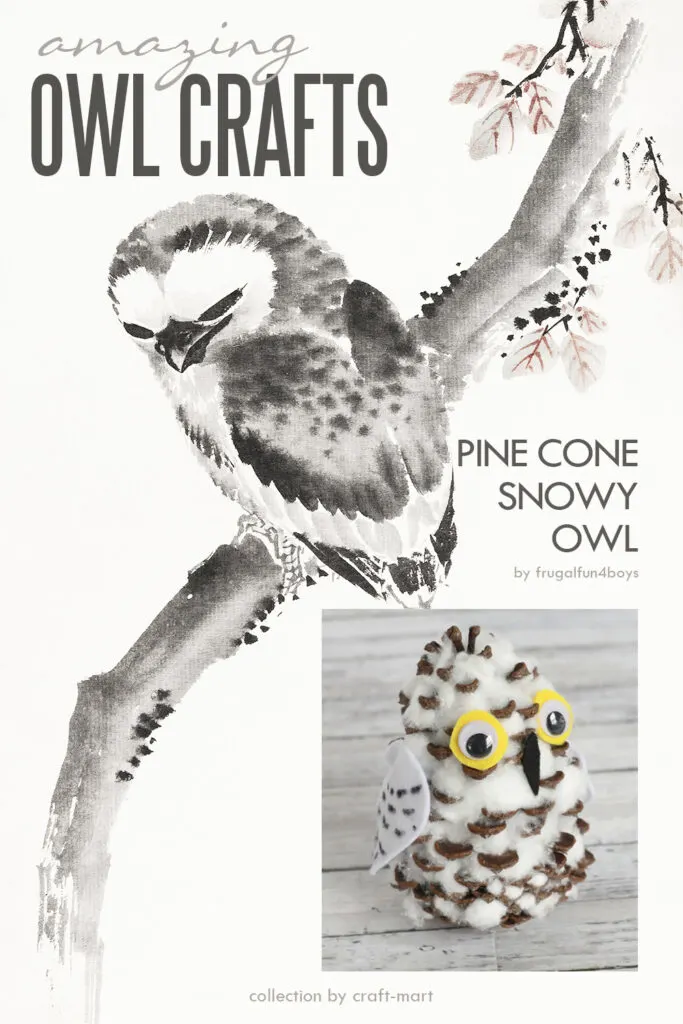 Pine Cone Owl Wall Hanging - Pine Cone Crafts For Kids and more