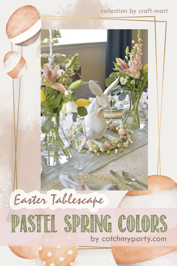 Easter Table in Pastel Colors