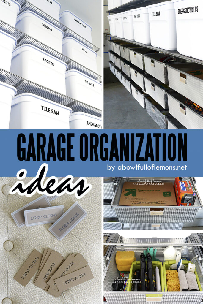 Labeling System for Garage Organization