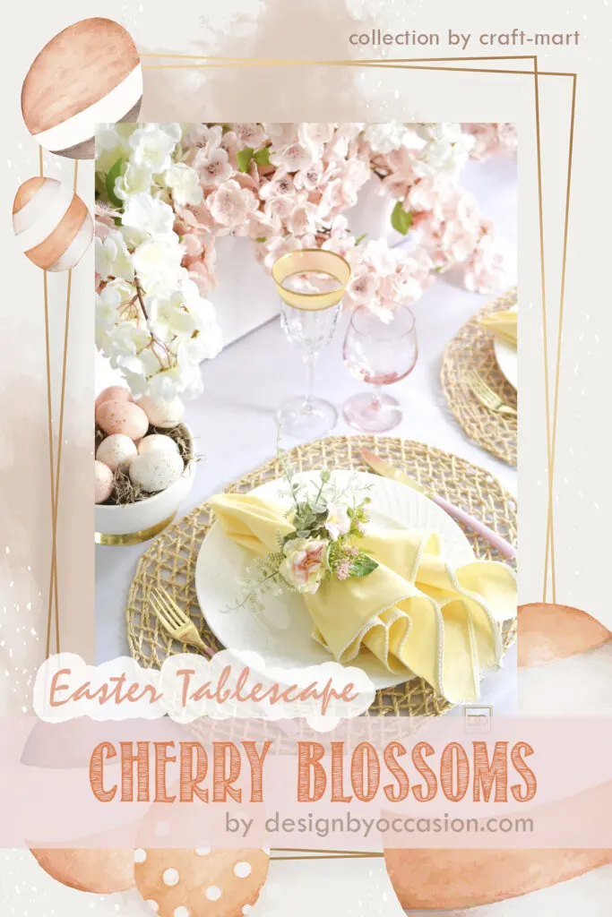 Cherry Blossoms Easter Tablescape