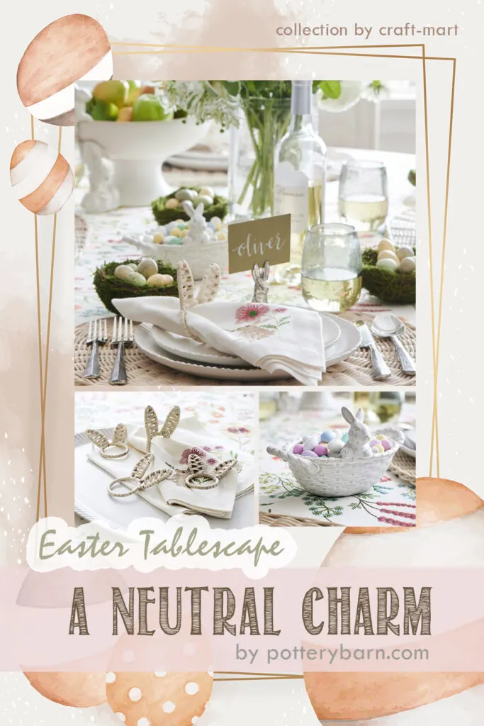 Charming Neutral Easter Table