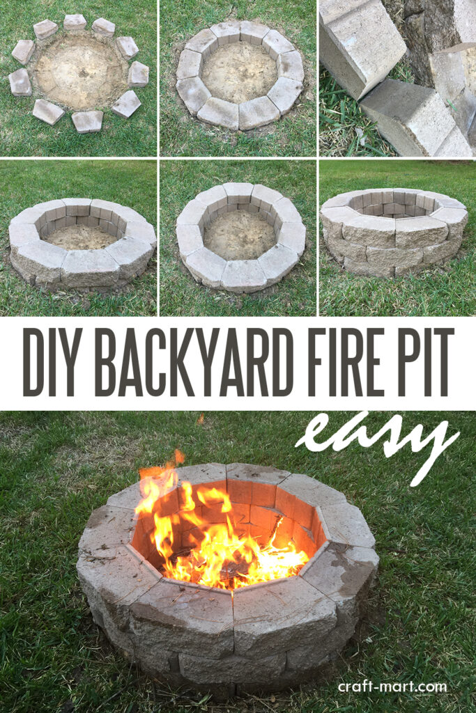 DIY backyard firepit