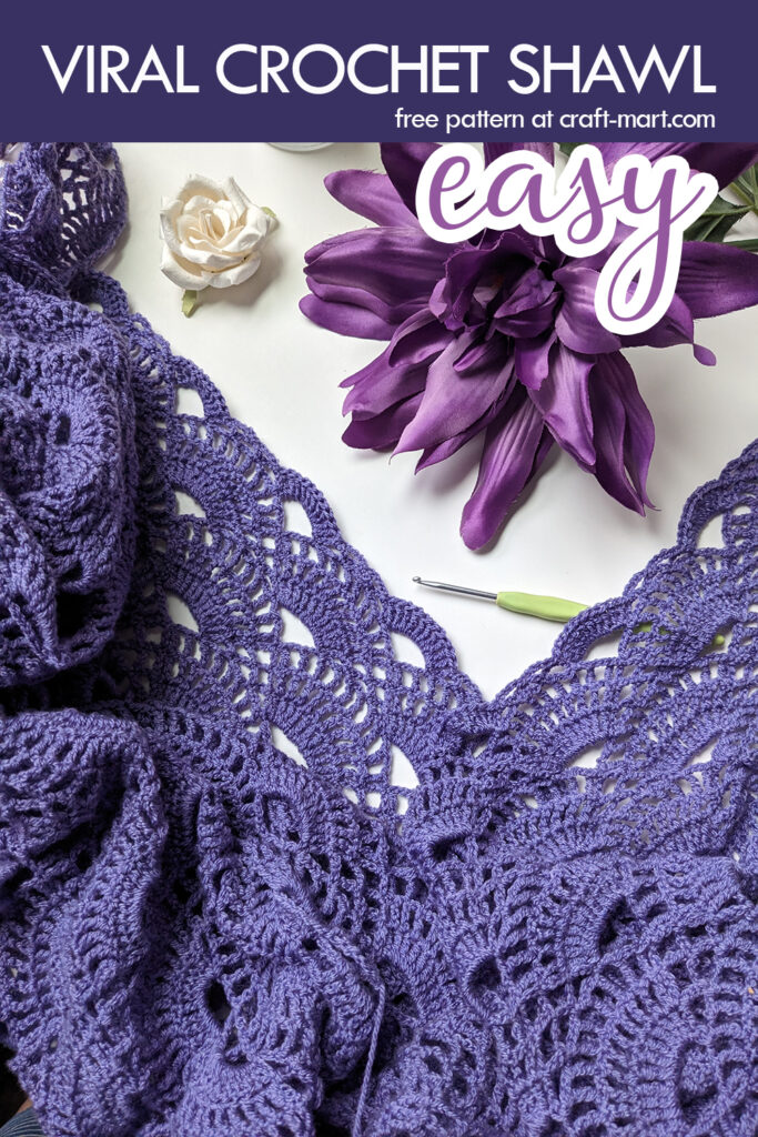 Elegant Lacy Crochet Shawl