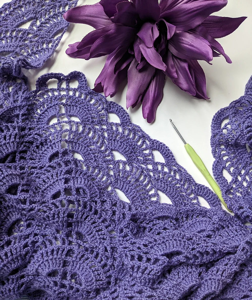 Elegant Virus Crochet Shawl Pattern