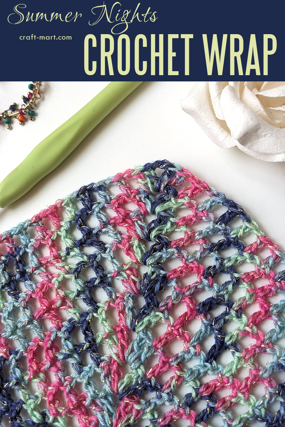 Modern Crochet Shawl Summer Nights - Craft-Mart