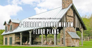 4-bedroom barndominium floorplans