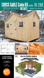 12X16 CROSS GABLE 4-SEASON PRE-CUT KIT