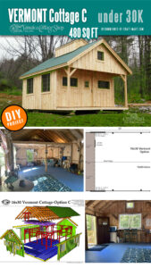 VERMONT COTTAGE C Pre-CUT CABIN KIT