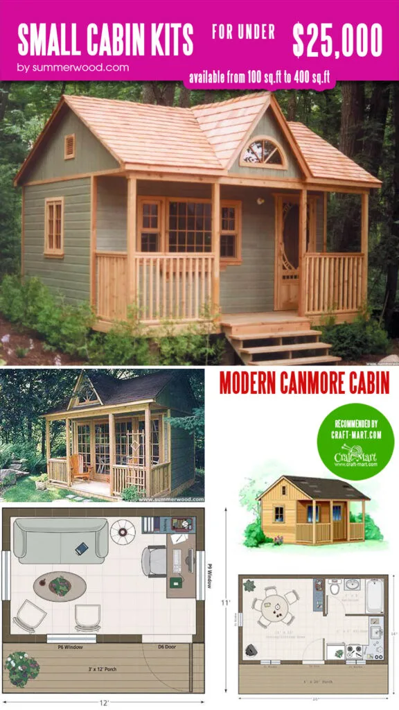 12' x 12' Modern Canmore Cabin