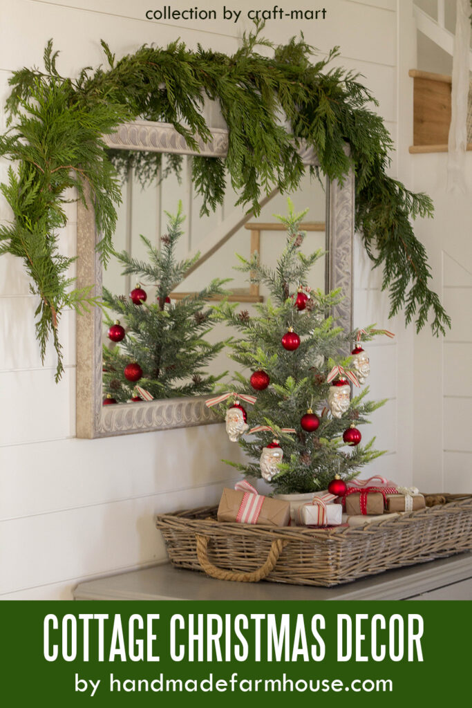 Cottage Christmas Decor for Entryway