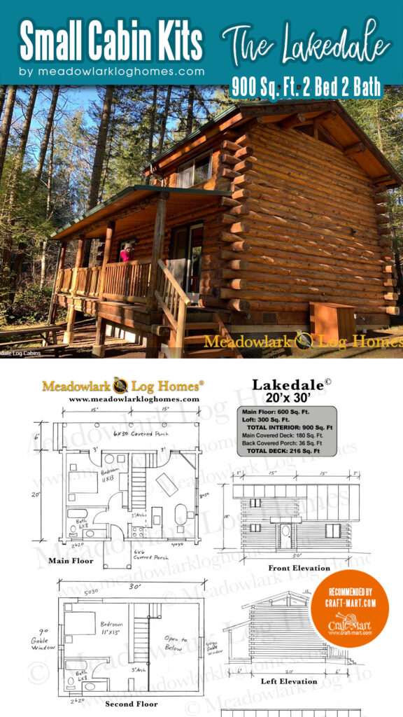 The Lakedale log cabin