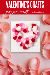 Pom Pom Valentine's Craft