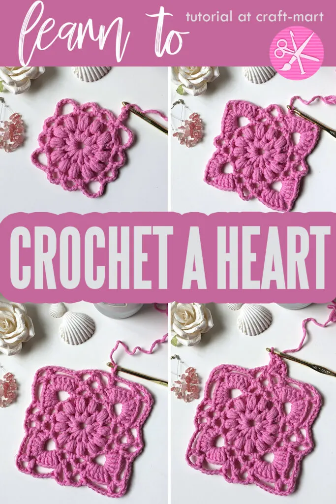 learn to crochet a lacy heart