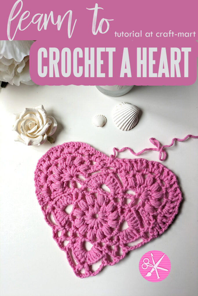crochet heart - step-by-step tutorial